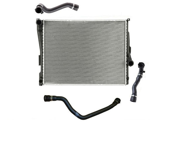 Radiador y (3) mangueras BMW 99-05 E46 323Ci 323i 325Ci 325i 325Xi 330Ci 330i 330Xi