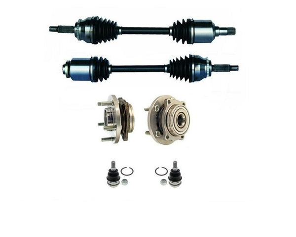 Eje delantero nuevo, bujes de rueda y rótulas para transmisión automática Eclipse 06-12