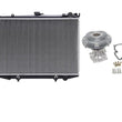 100% nuevo kit de bomba de agua de embrague de ventilador y radiador para Nissan Pick Up 2.4L 95-97