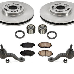 Front Wheel Bearing Seals Ball Joints Rotors Brake Pads for Lexus IS300 01-05