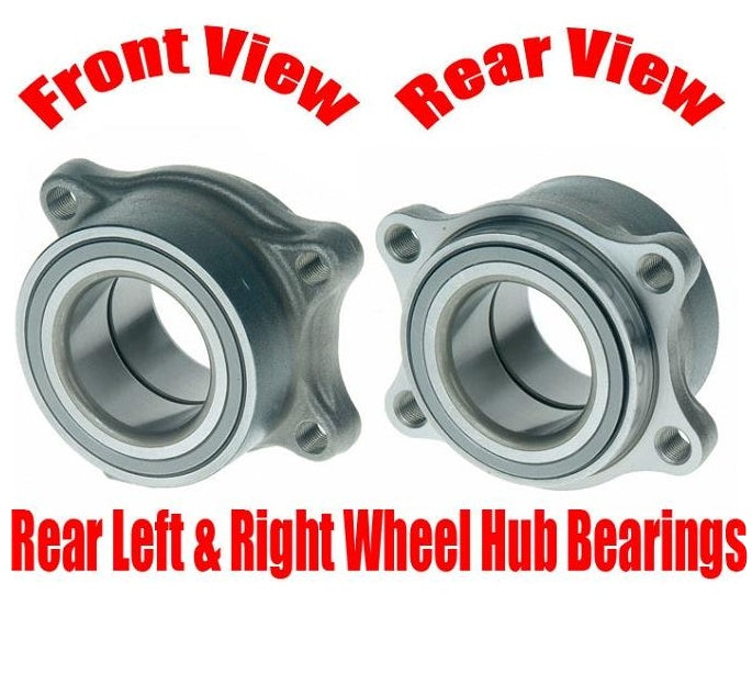 Rodamientos de rueda trasera izquierda y derecha 100% nuevos para Infiniti FX35 03-09 FX45 03-08