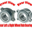100% New Rear Left & Right Wheel Bearings for Infiniti FX35 03-09 FX45 03-08