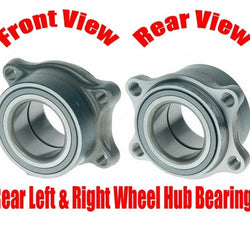 100% New Rear Left & Right Wheel Bearings for Infiniti FX35 03-09 FX45 03-08
