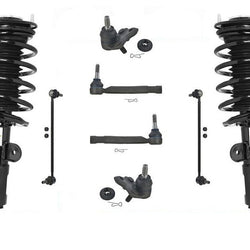 Front Left & Right Complete Struts Ball Joints Links & Tie Rods For Prius 10-15