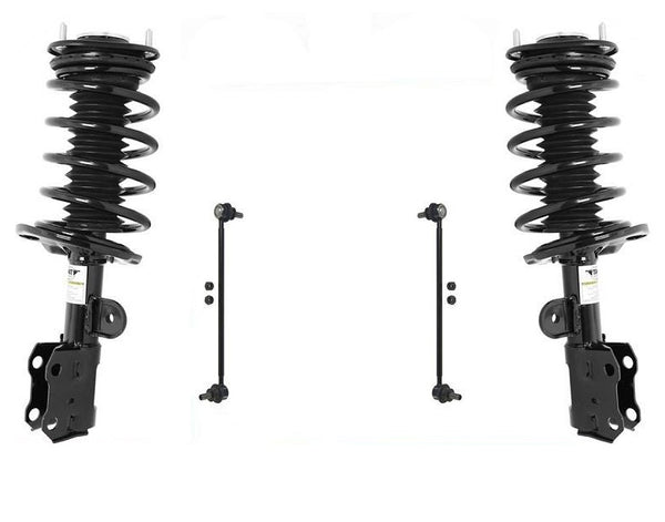 Front Left & Right Complete Struts Sway Bar Links For Toyota Prius 2010-2015