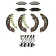 New Ceramic Pads Organic Brake Shoes Springs for Nissan Versa 12-15 & Note 15-17