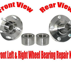 Front Left & Right Wheel Bearing With Hub Kits for Ford Fusion 06-12 Milan 06-11