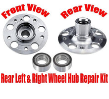 2 nuevos rodamientos de rueda trasera con kits de buje para Mercedes 02-07 C230 98-07 C280 NUEVO