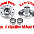 2 New REAR Wheel Bearing With Hub Kits For Mercedes 02-07 C230 98-07 C280 NEW