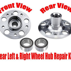 2 New REAR Wheel Bearing With Hub Kits For Mercedes 02-07 C230 98-07 C280 NEW