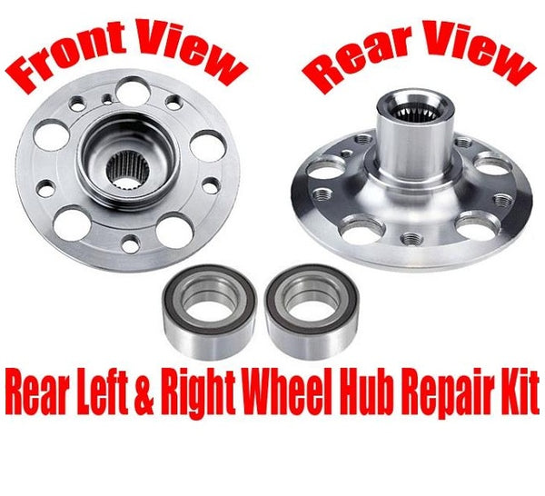 2 New REAR Wheel Bearing With Hub Kits For Mercedes 02-07 C230 98-07 C280 NEW