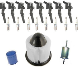 Ignition Coils NGK Spark Plugs Air Gas Oil Filters for 99-04 Mustang GT 4.6L