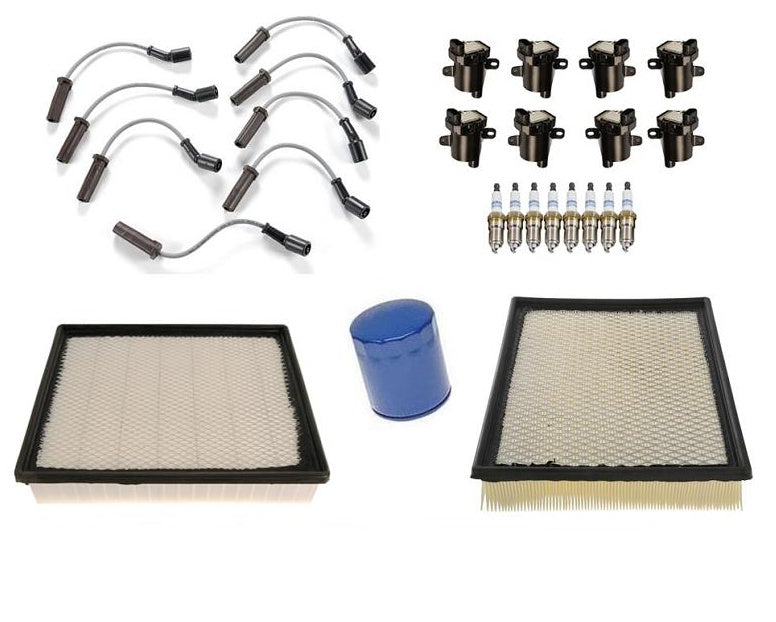 (8) Round Ignition Coil With A.C Iridium Spark Plugs 99-06 Silverado V8