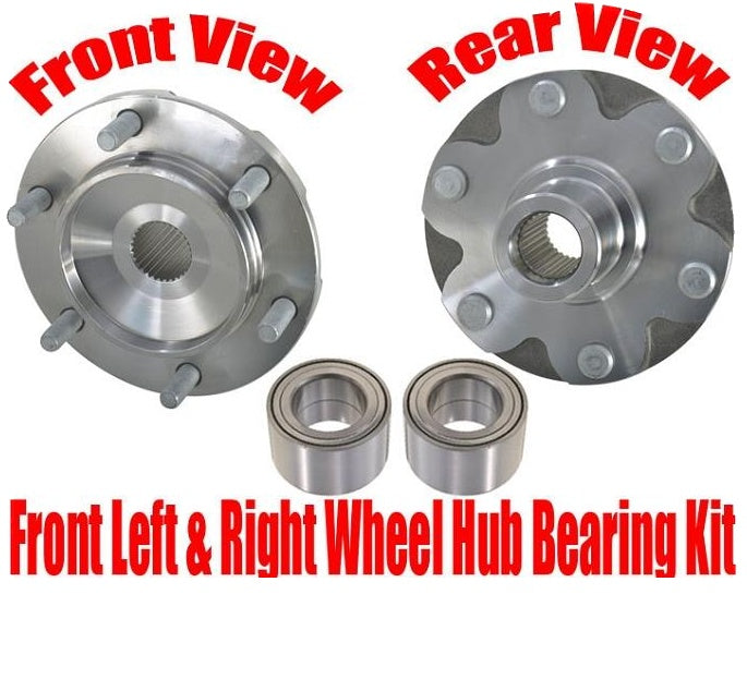 Front Wheel Hub & Bearings 4 Wheel Drive for Toyota Tacoma 4x4 05-09