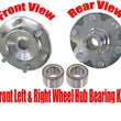 100% New Front Wheel Hub & Bearings 4 Wheel Drive for Toyota Tacoma 4x4 05-09