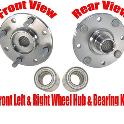 (2) New FRONT Wheel Bearing With Hub Kits for 2000-2004 Volvo S40 & V40