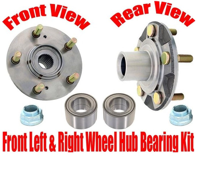 (2) New FRONT Wheel Bearing With Hub Kits for Acura 3.5RL 96-04 & 3.2TL 96-98