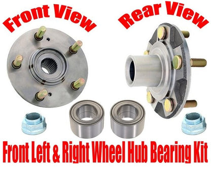 (2) New FRONT Wheel Bearing With Hub Kits for Acura 3.5RL 96-04 & 3.2TL 96-98