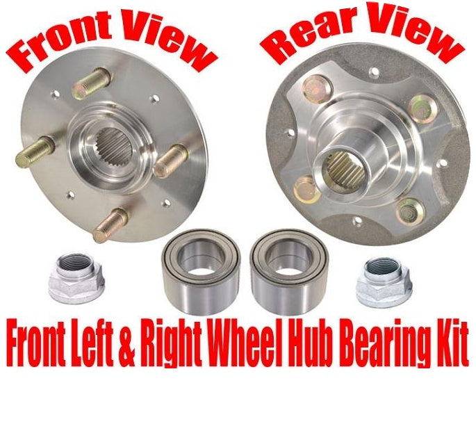 (2) New FRONT Wheel Bearing With Hub Kits For Honda FIT 2007 2008