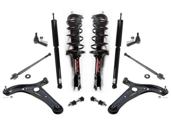 Control Arms Complete Coil Spring Struts Shocks for Scion Xa Xb 12pc 2004-2006