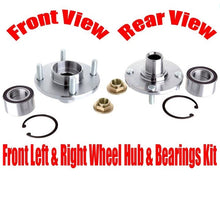 For 2000-2011 Ford Focus Front Wheel Hub Bearing (2)  Hub Service Kit