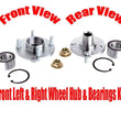 For 2000-2011 Ford Focus Front Wheel Hub Bearing (2) 100% New Hub Service Kit