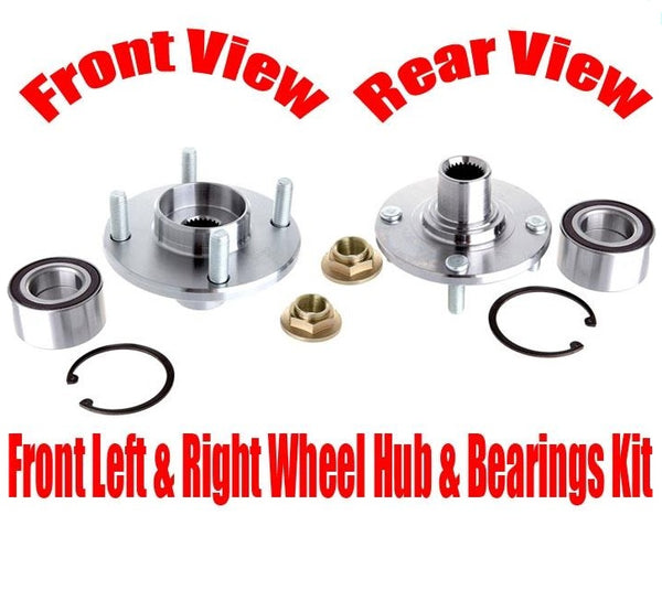 For 2000-2011 Ford Focus Front Wheel Hub Bearing (2) 100% New Hub Service Kit