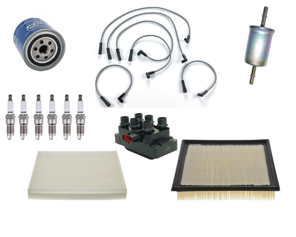 for 05-06 Ford Mustang 4.0L Wire Set Plugs Air Oil Cabin Gas Filter Tune Up 12Pc