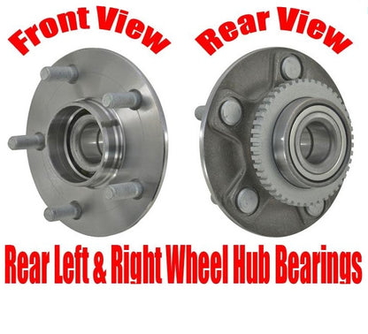 REAR Left & Right Wheel Hub Bearings for Maxima 95-99 With 4-Wheel ABS