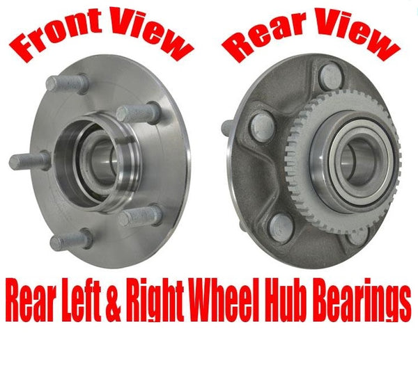 100% New REAR Left & Right Wheel Hub Bearings for Maxima 95-99 With 4-Wheel ABS