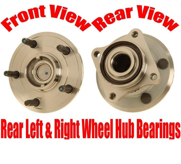2 REAR Wheel Bearing and Hub Assembly 2005-2010 Jeep Grand Cherokee Commander