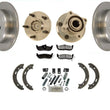 REAR Wheel Bearing Hubs Disc Rotors Pads Shoes Springs for 06-10 Commander