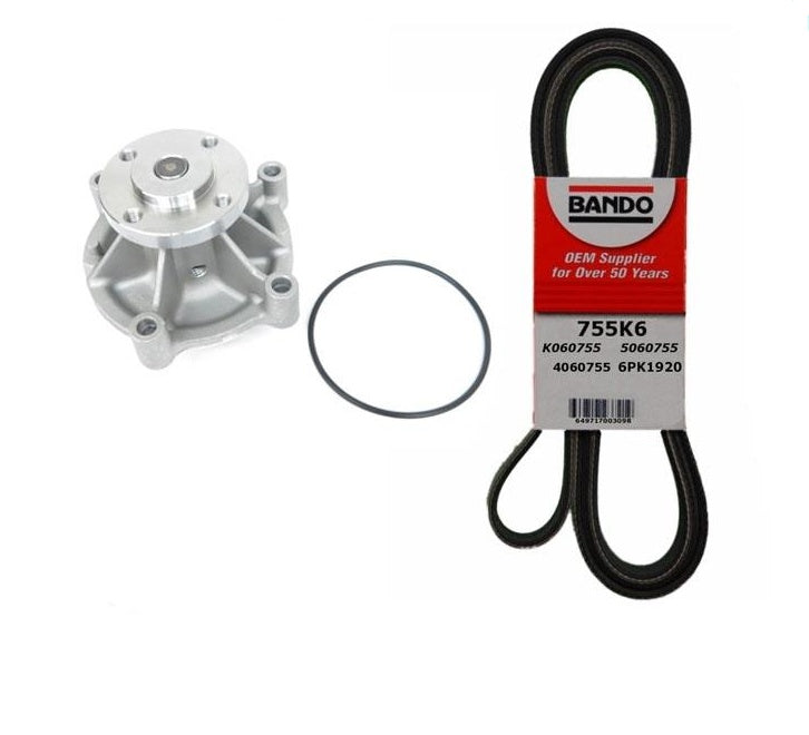 Bomba de agua 100% nueva con prueba de fugas y correa de motor principal CONTINENTAL 1995-2002