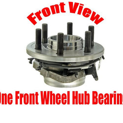 One Front Passenger Side Wheel Hub Bearing Dodge Dakota 97-04 4 Wheel Drive ABS