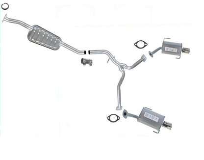 Resonador medio y silenciadores con puntas para Subaru Tribeca 3.6L H6 2010-2012
