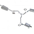 Resonador medio y silenciadores con puntas para Subaru Tribeca 3.6L H6 2010-2012