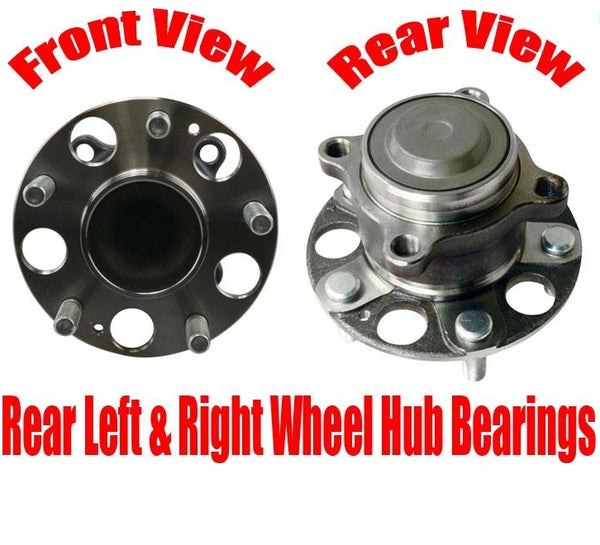 Rear Left & Right Wheel Hub Bearings for Honda Accord 13-16 for Acura TLX 15-17