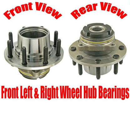for 99 to 03/08/1999 Ford F250 Single Rear Wheel 4w Drive 2/ F Hub Wheel Bearing