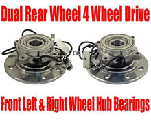 para 94-99 Ram 3500 Rueda trasera doble 4WD 4x4 con ABS 4W (2) Nuevo cojinete de rueda de cubo