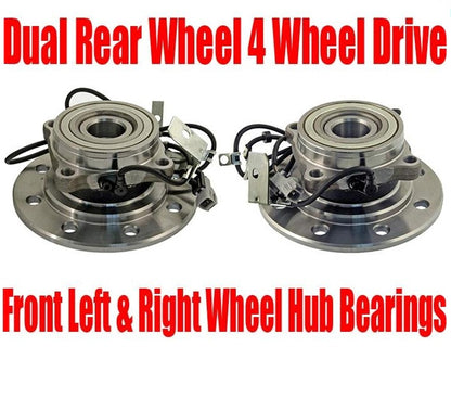 for 94-99 Ram 3500 Dual Rear Wheel 4WD 4x4 With 4W ABS (2) Hub Wheel Bearing