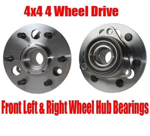 GM Trucks 4x4 4 Wheel Drive 6 Stud (2) 100% New Wheel Bearing and Hub Assembly