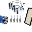 Platinum Plugs Air Oil Filter Spark Plug Wires for Kia RIO 2001-2005 7pc Kit