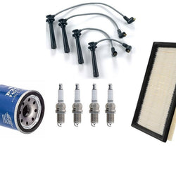 Platinum Plugs Air Oil Filter Spark Plug Wires for Kia RIO 2001-2005 7pc Kit