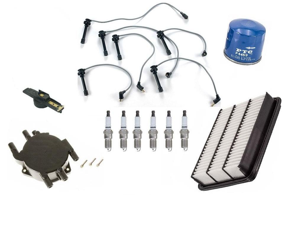 Ignition Wires Cap & Rotor Oil Air SparkPlugs for Mitsubishi Eclipse 3.0L 00-05