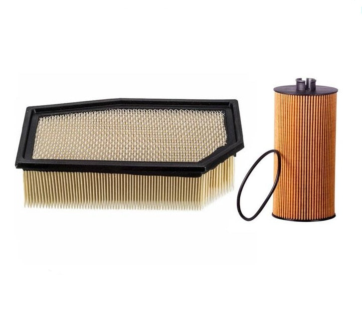 Air Filter & Engine Oil Filter for 04-10 Ford E350 Super Duty 6.0L Diesel 2p