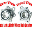 100% New Rear Left & Right Wheel Hub Bearings for Honda Element EX 2003-2011