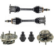 New Wheel Bearing Hubs Axles Ball Joints Front For Nissan Armada Titan 04-07