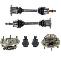 New Wheel Bearing Hubs Axles Ball Joints Front For Nissan Armada Titan 04-07