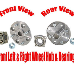 100% New (2) Front Wheel Hub With Hub Bearing for Honda Accord 2.2 1990-1997