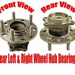 (2) New REAR Axle Hub Assembly For 07-11 Caliber With Rear Drum Brakes No ABS